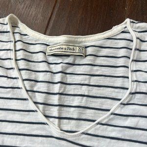 ABERCROMBIE AND FITCH Striped Tee Shirt. Size XS.